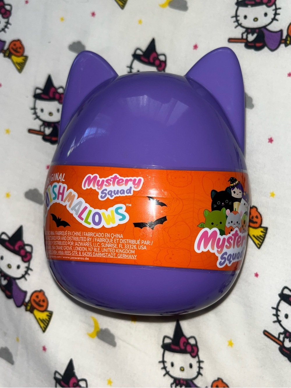 Squishmallows Purple Cat Mystery Squad Blind Halloween Case NEW NIB